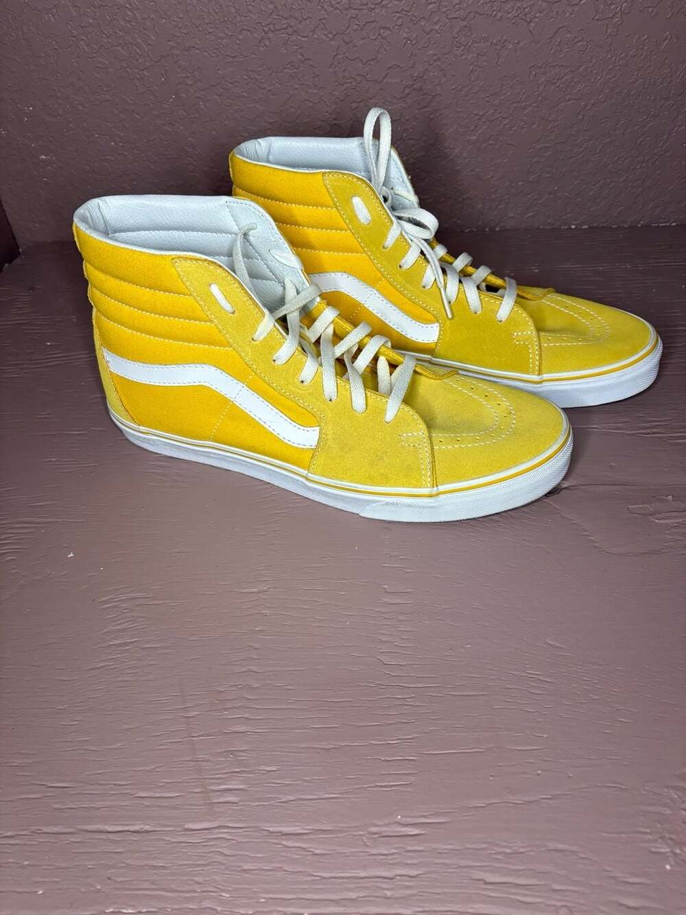 Vans Sk8-Hi Cyber Yellow True White High-Top Sneakers